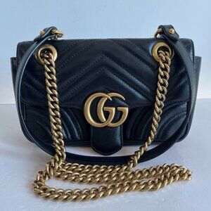 Gucci Black Quilted Leather Shoulder Bag